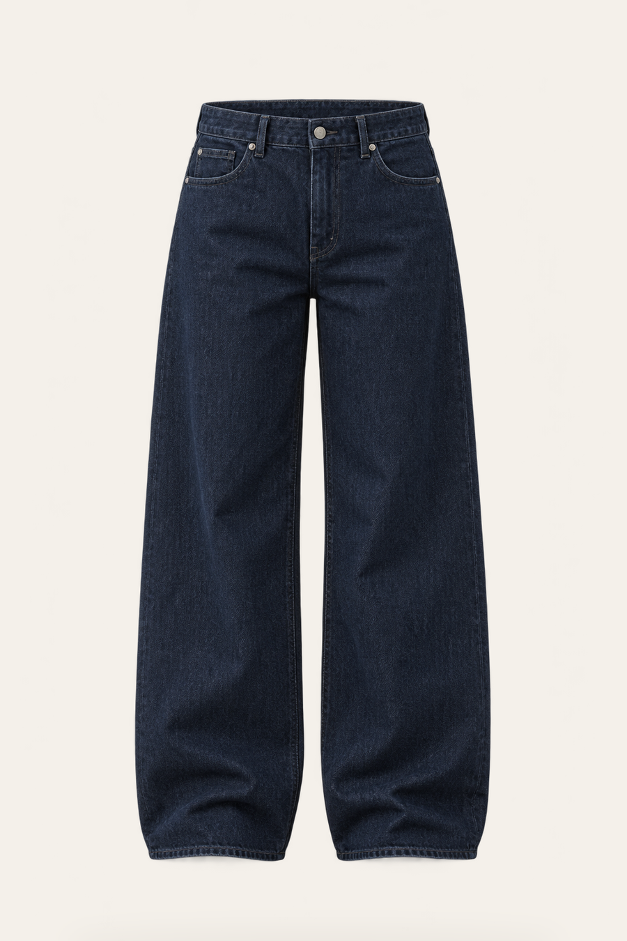 Jeans Farrah de tiro bajo en No-Stress Dark Blue