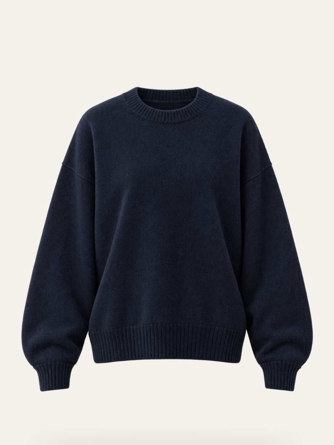Suéter de cashmere Cove Oversized Crew en Azul marino